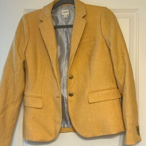 Gold wool blazer